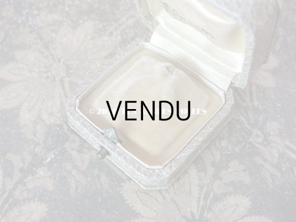 画像3: 【10周年セール対象外】　アンティーク 金彩入り ペンダント用 ジュエリーボックス グレイ (3)