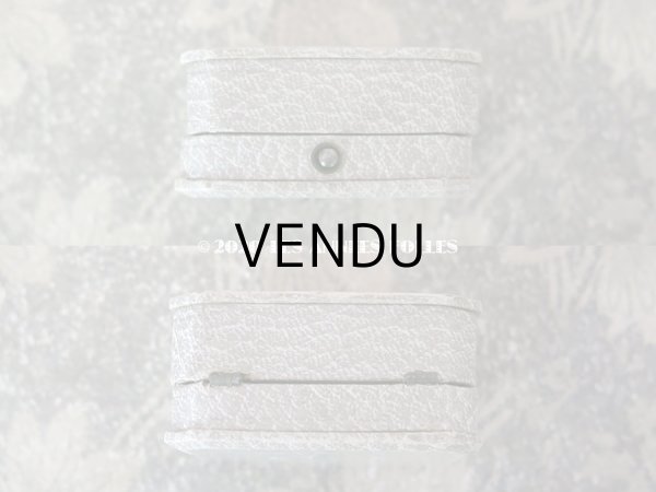 画像9: 【10周年セール対象外】　アンティーク 金彩入り ペンダント用 ジュエリーボックス グレイ (9)