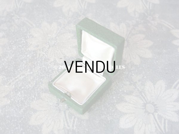 画像6: アンティーク 小さなジュエリーボックス 金彩入り グリーン (6)