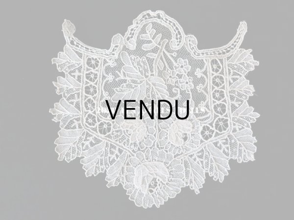 画像5: 19世紀末 アンティーク ニードルレース ポワンドローズの袖飾りのセット ポワンドガーズ 【ポワン・ド・ガーズ】 【ポワン・ド・ローズ】  (5)