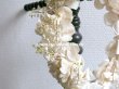 画像6: アンティーク 薔薇の花冠 オフホワイト 布花のヘッドリース ティアラ (6)