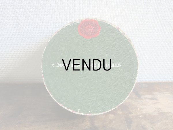 画像3: 1910年代 アンティーク 薔薇&リボンのガーランド　カルトナージュボックス  (3)