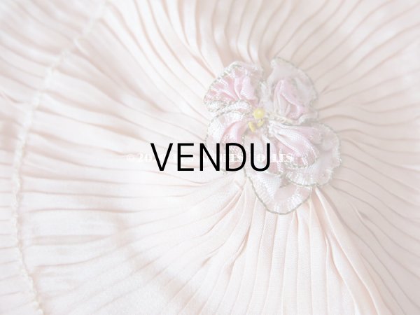 画像6: 1920年代 アンティーク オモニエール  ピンクの薔薇のロココモチーフ付 (6)