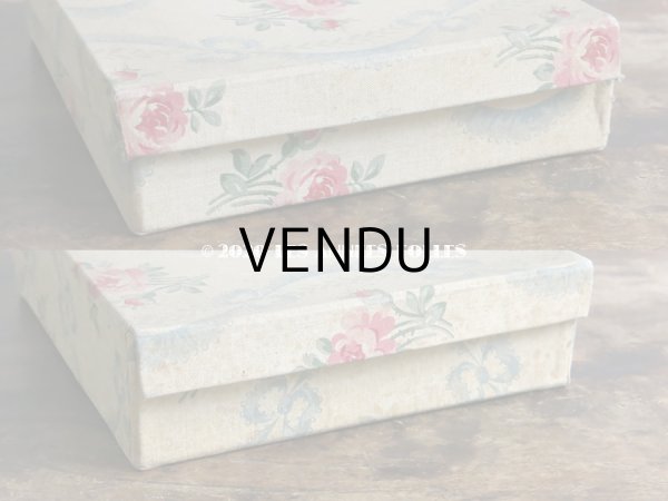 画像9: アンティーク ルーブル百貨店の糸箱 カルトナージュボックス FIL SUR CARTES QUALITE EXTRA - AU LOUVRE PARIS - (9)