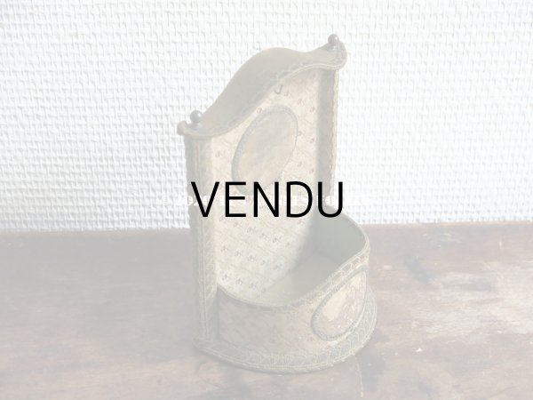 画像3: アンティーク カルトナージュ 懐中時計用 ジュエリースタンド　 (3)