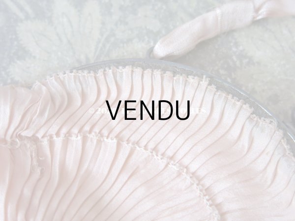 画像7: 1920年代 アンティーク オモニエール  ピンクの薔薇のロココモチーフ付 (7)