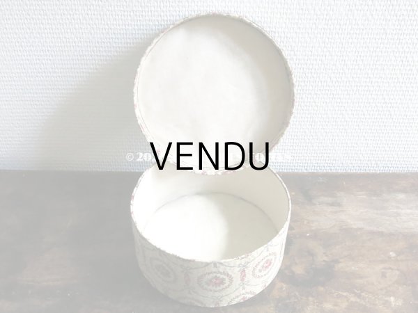 画像4: 1910年代 アンティーク 薔薇&リボンのガーランド　カルトナージュボックス  (4)