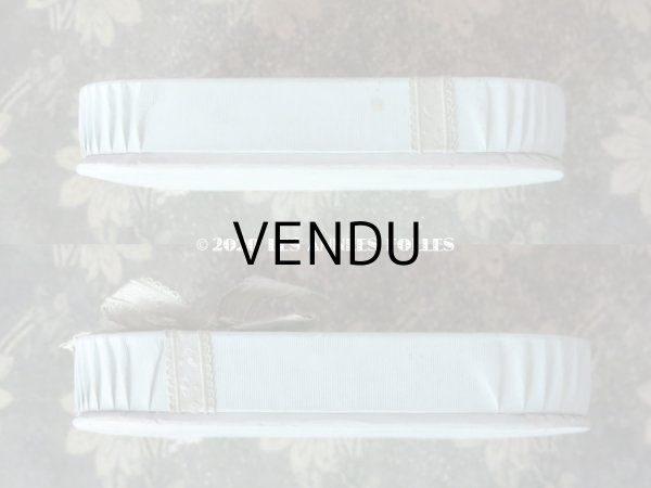 画像5: 1903年 アンティーク リボンが結ばれた バテムのお菓子箱 パウダーブルー (5)