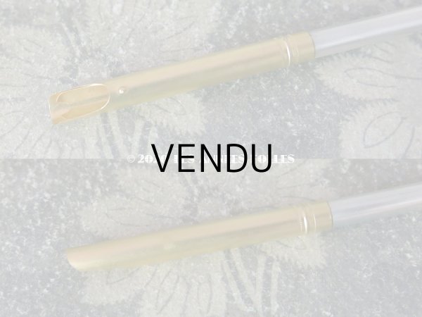 画像8: 19世紀末 アンティーク レタリングセット 百合の紋章 ペン軸 & シーリングスタンプ ＆レターオープナー・ブックマーク (8)