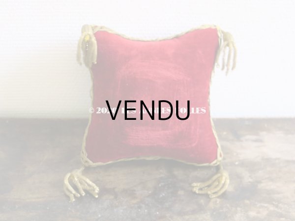 画像9: 19世紀末 アンティーク グローブ・ド・マリエのクッション ピンクッション  (9)