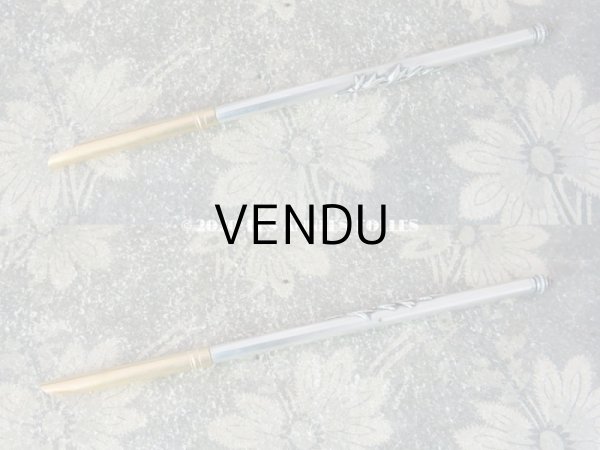 画像6: 19世紀末 アンティーク レタリングセット 百合の紋章 ペン軸 & シーリングスタンプ ＆レターオープナー・ブックマーク (6)