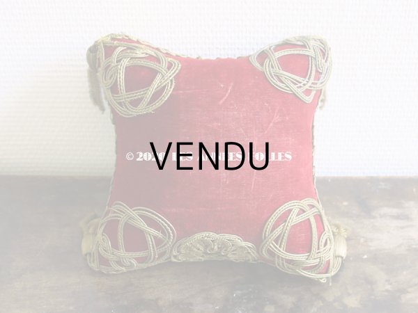 画像8: 19世紀末 アンティーク グローブ・ド・マリエのクッション ピンクッション  (8)