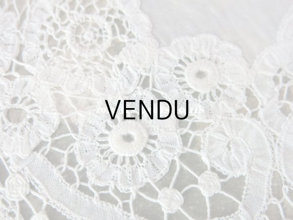 画像8: アンティーク ドール用 デュシェスレースの付け襟 (8)