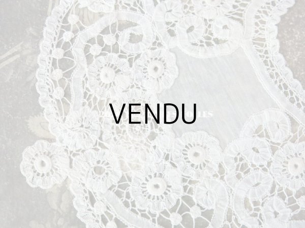 画像7: アンティーク ドール用 デュシェスレースの付け襟 (7)