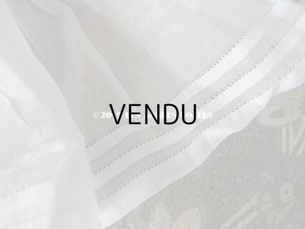 画像5: 1900年代 アンティーク  幅広 ホワイトのフリル ドレスの裾  95cm  (5)