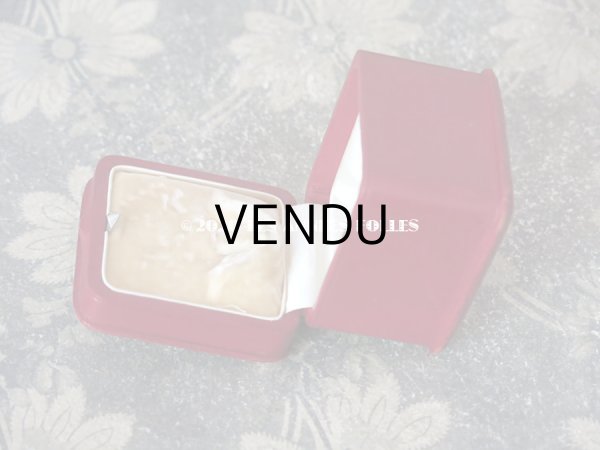 画像7: アンティーク 本革製 ジュエリーボックス  リングボックス 　スモーキーレッド (7)