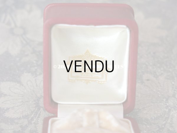 画像8: アンティーク 本革製 ジュエリーボックス  リングボックス 　スモーキーレッド (8)