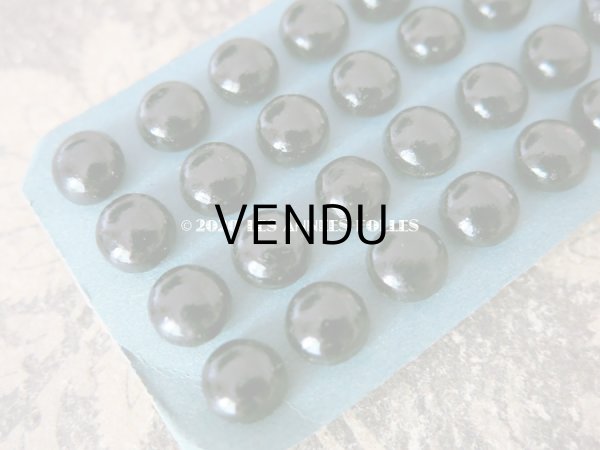 画像5: 未使用 アンティーク シューボタン 9mm 黒 12ピースのセット (5)