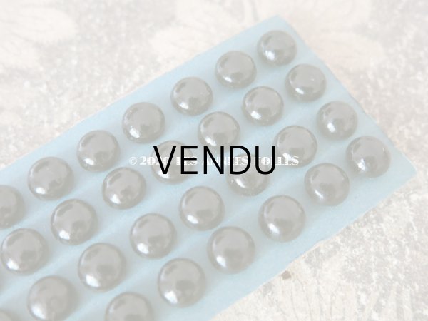 画像4: 未使用 アンティーク シューボタン 9mm 黒 12ピースのセット (4)