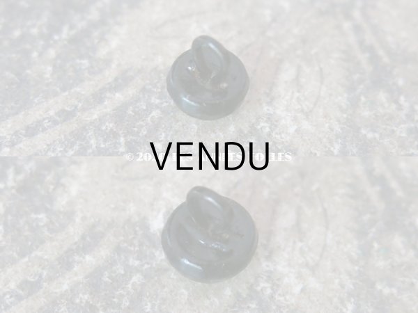 画像6: 未使用 アンティーク シューボタン 9mm 黒 12ピースのセット (6)