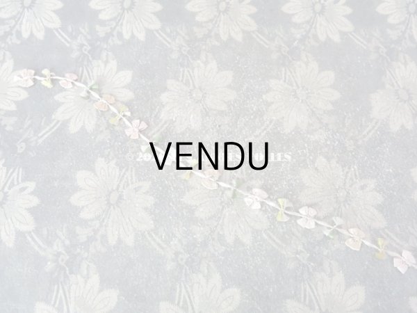 画像3: アンティーク シルク製 リボンのロココトリム パウダーカラー ロココリボン　 (3)