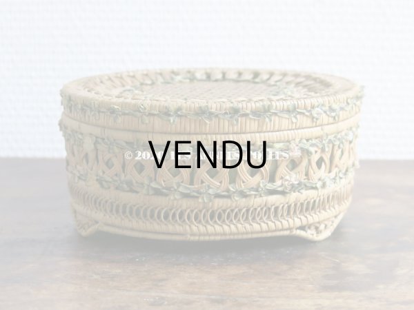 画像7: 1900年代 アンティーク  ロココトリム付きパニエ チョコレート箱  『ショコラ・フランソワ・マルキ』  - CHOCOLAT FRANCOIS MARQUIS PARIS - (7)