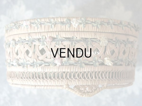 画像13: 1900年代 アンティーク  ロココトリム付きパニエ チョコレート箱  『ショコラ・フランソワ・マルキ』  - CHOCOLAT FRANCOIS MARQUIS PARIS - (13)