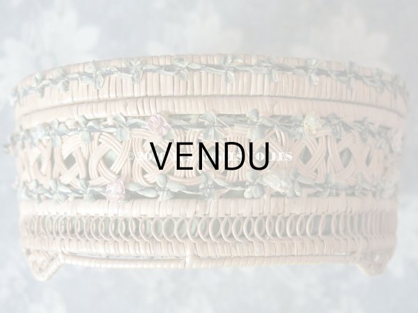 画像12: 1900年代 アンティーク  ロココトリム付きパニエ チョコレート箱  『ショコラ・フランソワ・マルキ』  - CHOCOLAT FRANCOIS MARQUIS PARIS - (12)