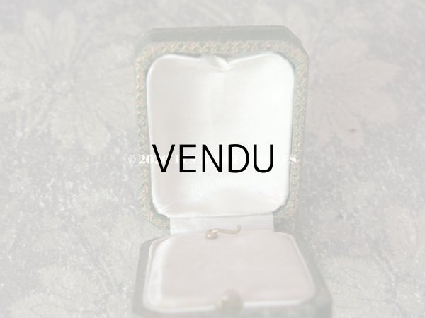 画像9: アンティーク ペンダント用 ジュエリーボックス 金彩入り グリーン  (9)