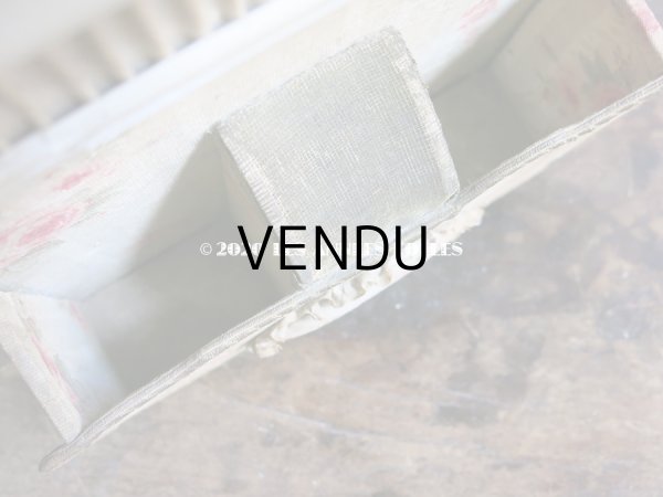 画像12: 1900年代 アンティーク　カルトナージュのラック 薔薇模様 (12)