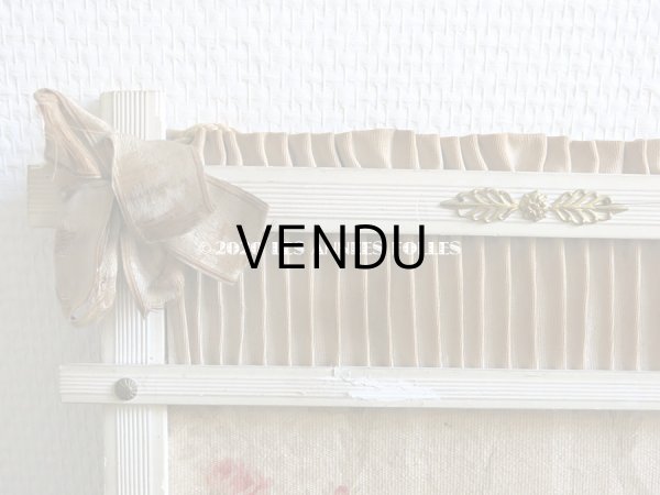 画像7: 1900年代 アンティーク　カルトナージュのラック 薔薇模様 (7)