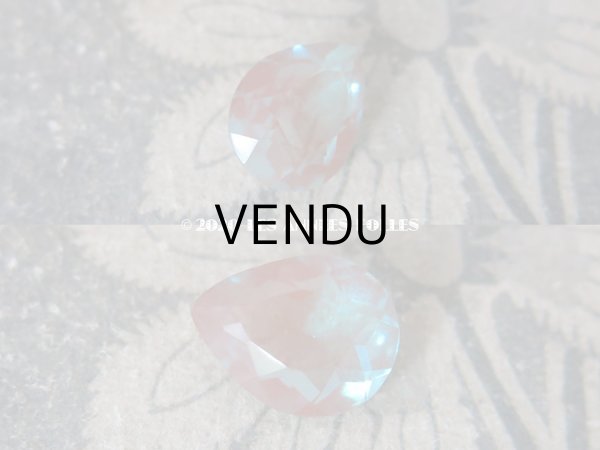 画像4: アンティーク サフィレットのルース ドロップ型 12mm強×16mm (4)