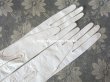 画像9: 未使用 1900年代 アンティーク  本革製 極細 結婚式のグローブ ボンマルシェ百貨店 オフホワイト レザー 手袋 - AU BON MARCHE - (9)