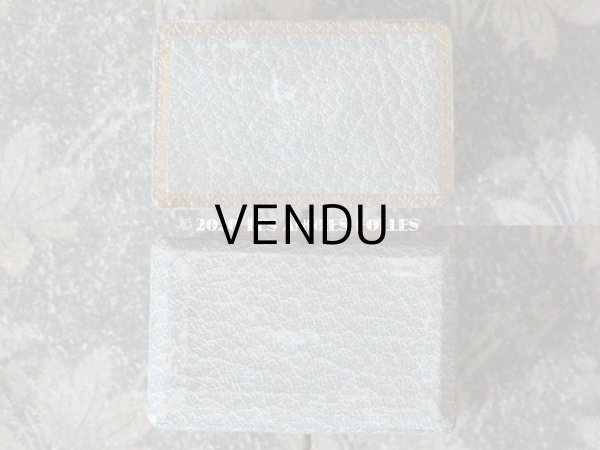 画像3: アンティーク　ブローチ用 ジュエリーボックス 金彩入り ライトグレー (3)