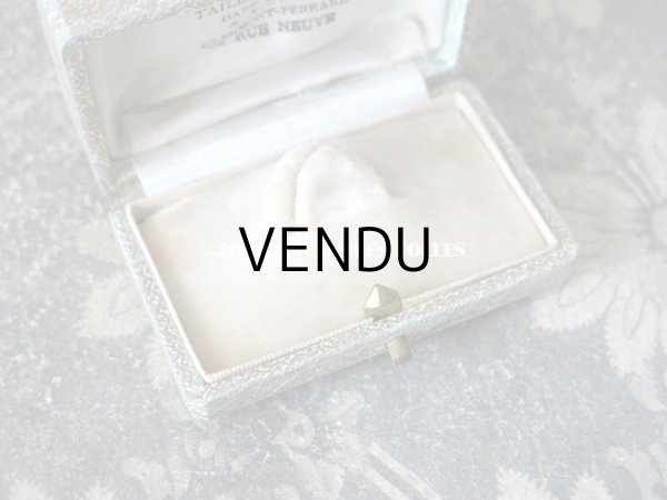 画像7: アンティーク　ブローチ用 ジュエリーボックス 金彩入り ライトグレー (7)