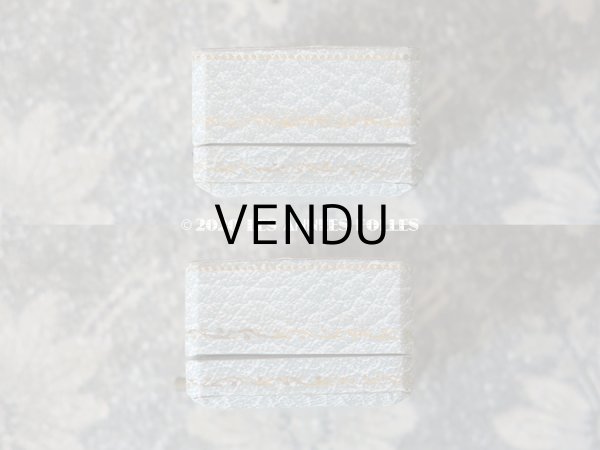 画像5: アンティーク　ブローチ用 ジュエリーボックス 金彩入り ライトグレー (5)