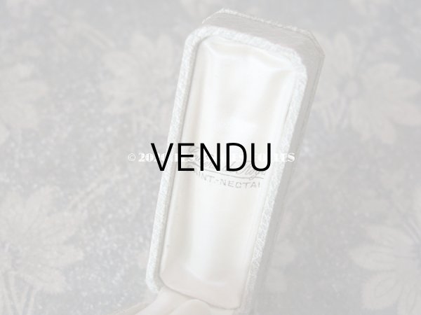 画像8: アンティーク　ブローチ用 ジュエリーボックス 金彩入り ライトグレー (8)