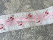 画像6: アンティーク 薔薇刺繍のリボン 淡いピンク＆水色のセット リボンメーカーのサンプラー  (6)