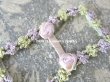 画像3: アンティーク バックル 薄紫色の薔薇のロココトリム (3)