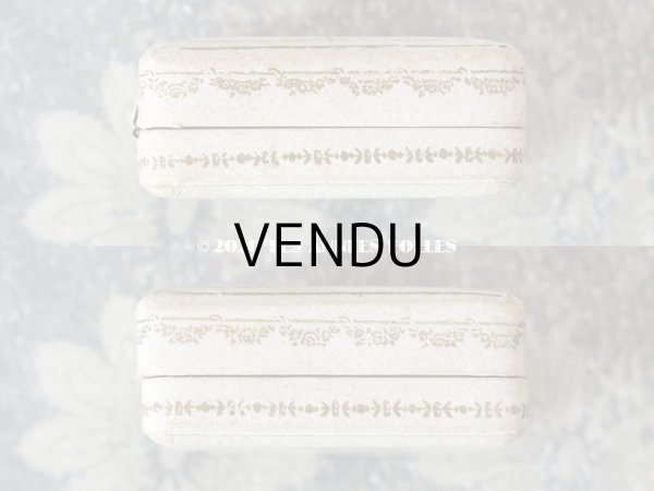 画像5: アンティーク リボンのガーランド オフホワイトのジュエリーボックス  (5)