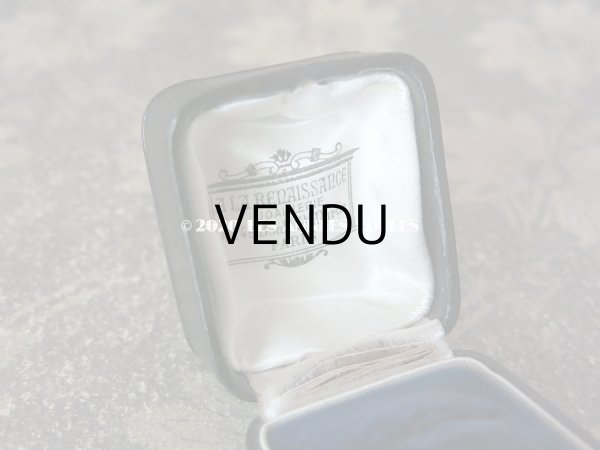 画像4: アンティーク 本革製 ジュエリーボックス  リングボックス 黒 (4)