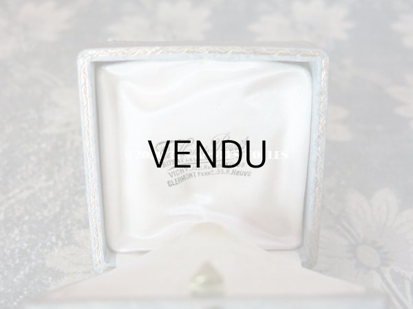 画像9: アンティーク　ブローチ用 ジュエリーボックス 金彩入り ライトグレー (9)