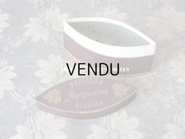 画像7: 1900年代 アンティーク チョコレートボックス お菓子箱　FEUILLES MARQUERITAT - BOURGES - (7)