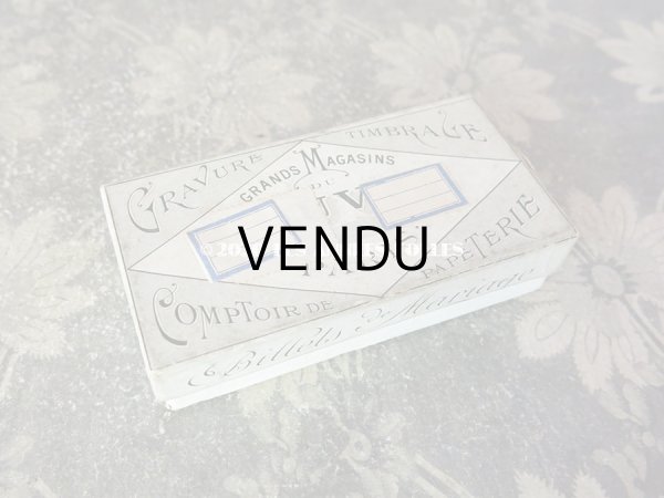 画像4: アンティーク メルスリーの小さなラベル オリジナルの箱入り ルーブル百貨店 - GRANDS MAGASINS DU LOUVRE - (4)