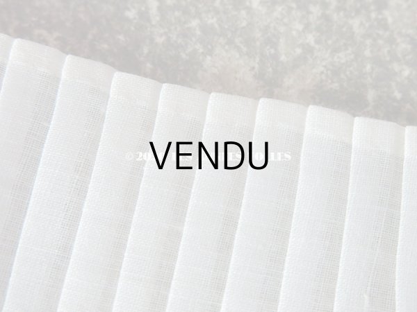 画像6: アンティーク 幅広 プリーツリボン オフホワイト 1.1m 9.5cm幅 (6)