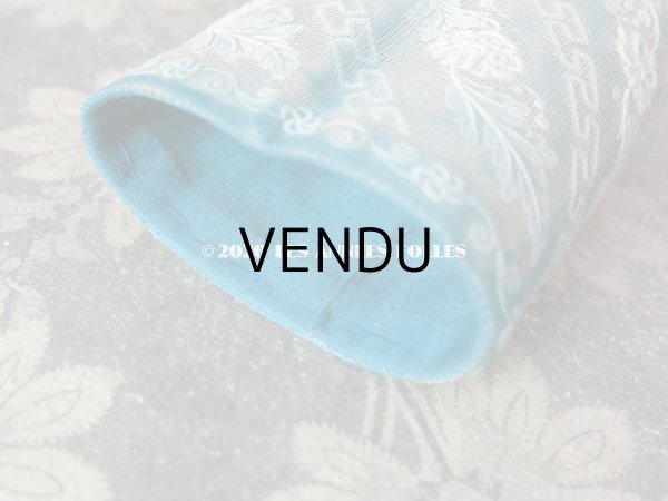 画像10: 19世紀初頭 アンティーク モノグラム入り ホワイトワークのボックス 筒型 (10)