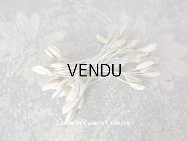 画像1: アンティーク ペップ コサージュ用 蕾 花芯 パウダーピンク セラミック (1)