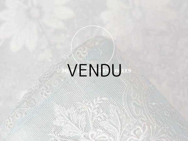 画像7: 19世紀初頭 アンティーク モノグラム入り ホワイトワークのボックス 筒型 (7)