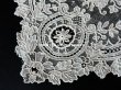 画像13: 19世紀 アンティーク ポワンドガーズのレース  結婚式のハンカチ 王冠 & モノグラムの刺繍 【 ポワン・ド・ガーズ 】 (13)