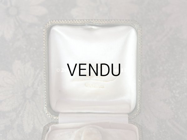 画像8: アンティーク　ブローチ用 ジュエリーボックス 金彩入り グリーン (8)